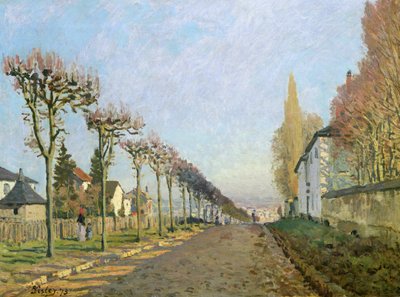 Rue de la Machine, Louveciennes by Alfred Sisley